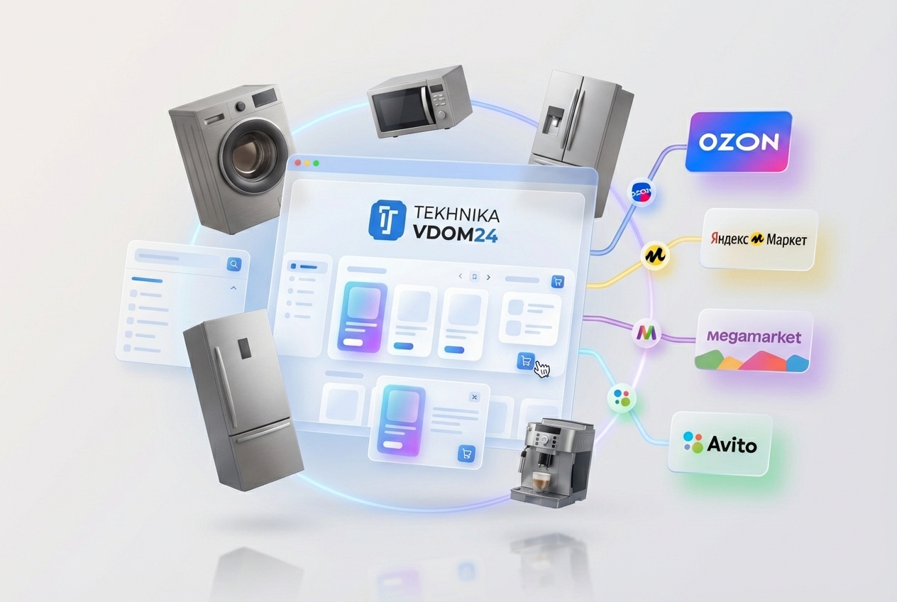 Интернет-магазин бытовой техники с интеграцией маркетплейсов